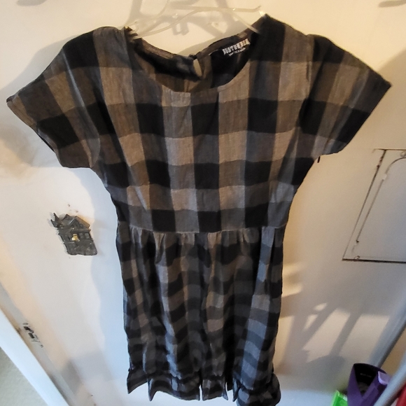 Disturbia Nyctophilia Midi Smock Dress - Picture 3 of 4